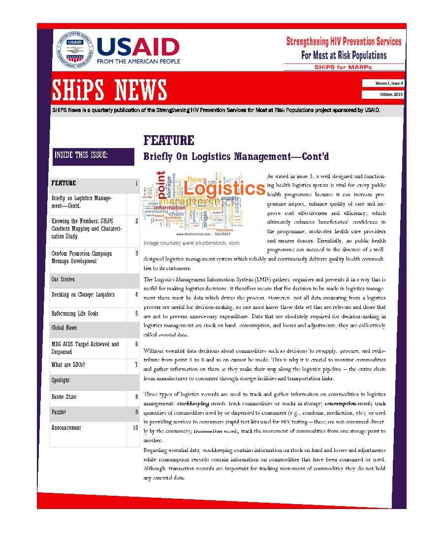 SHiPS News Vol 1 Is 4 2015
