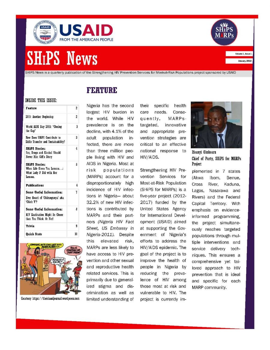 SHiPS News Vol. 1, Is. 1