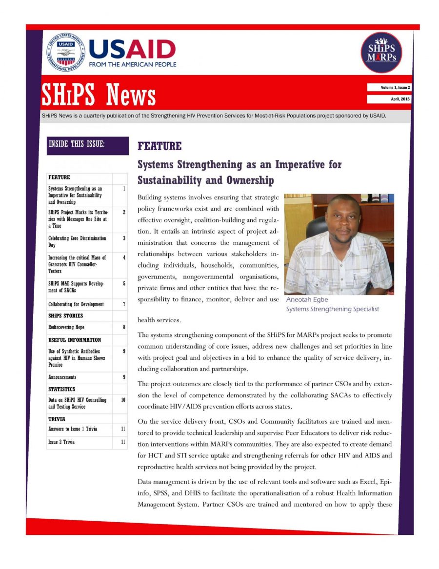 SHiPS News Vol. 1, Is. 2