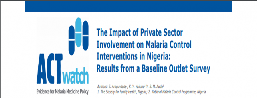 Survey results: Impact of Private Sector involvement on Malaria control in Nigeria